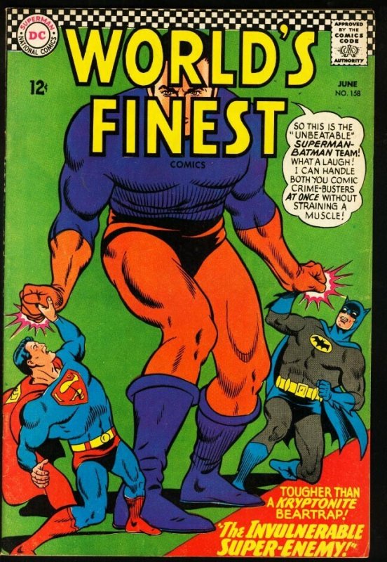 World's Finest #158-1966-Batman/superman-Dc FN (DC Comics), raw comic book in FN condition — front cover