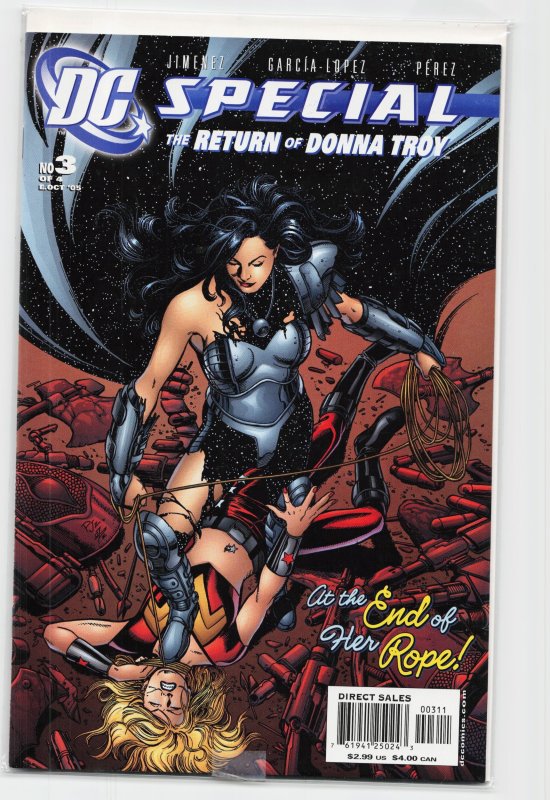 DC Special: The Return of Donna Troy #3 (DC Comics, 2005), raw, ungraded comic book — front cover