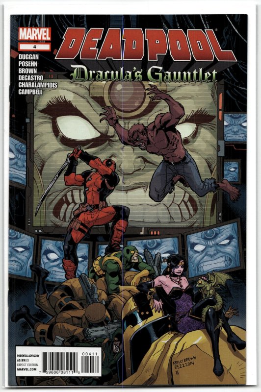 Deadpool: Dracula's Gauntlet #4 (Marvel Comics, 2014), raw, ungraded comic book — front cover