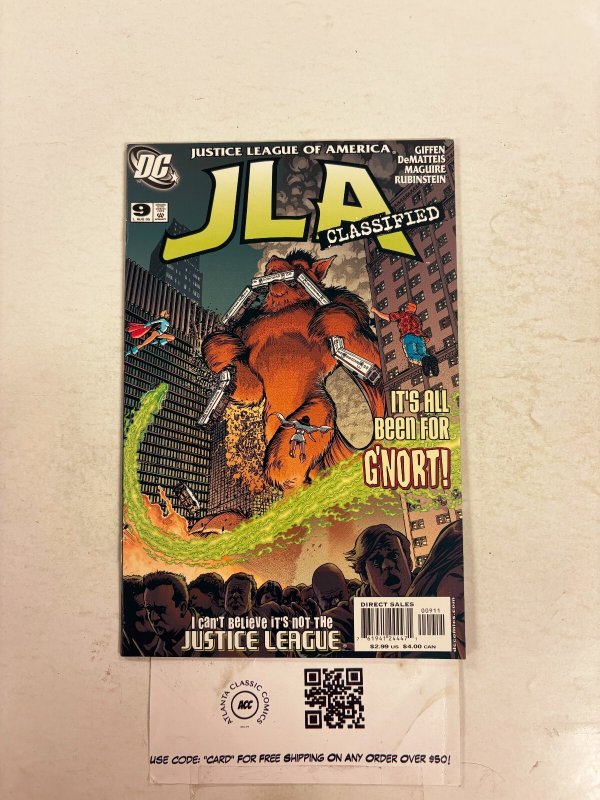 JLA Classified #9 (DC Comics), raw comic book in NM condition — front cover