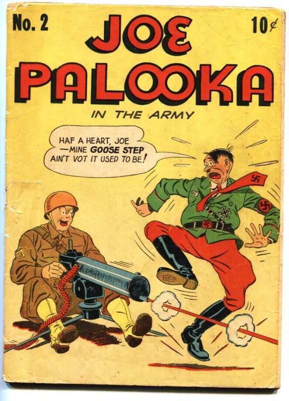 Joe Palooka #2 (1943), raw, ungraded comic book — front cover