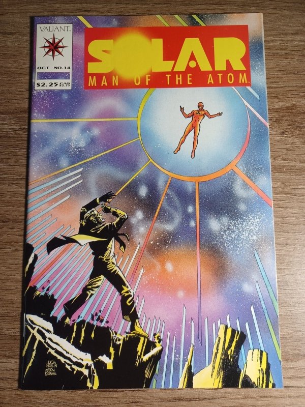 Solar: Man of the Atom #14 (Valiant Comics, 1992), raw comic book in NM condition — front cover