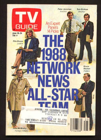 MAG: TV Guide June #18 (1988), raw, ungraded comic book — front cover