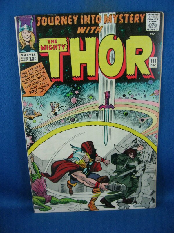 Journey into Mystery #111 (Marvel Comics, 1964), raw comic book in VF condition — front cover