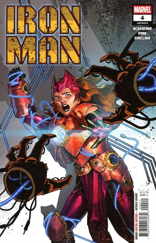 Iron Man #4 (Marvel Comics, 2024), raw comic book in NM condition — front cover