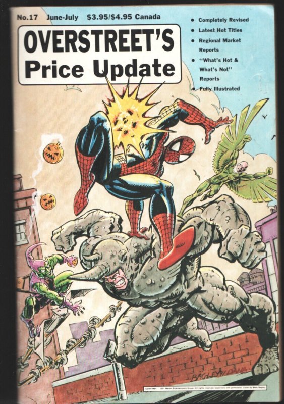 Overstreet's Comic Book Price Update #17 (1997), raw, ungraded comic book — front cover