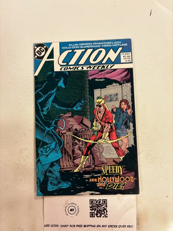 Action Comics #637 (DC Comics), raw comic book in NM condition — front cover