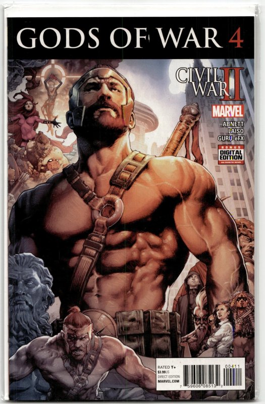Civil War II: Gods of War #4 (Marvel Comics, 2016), raw, ungraded comic book — front cover