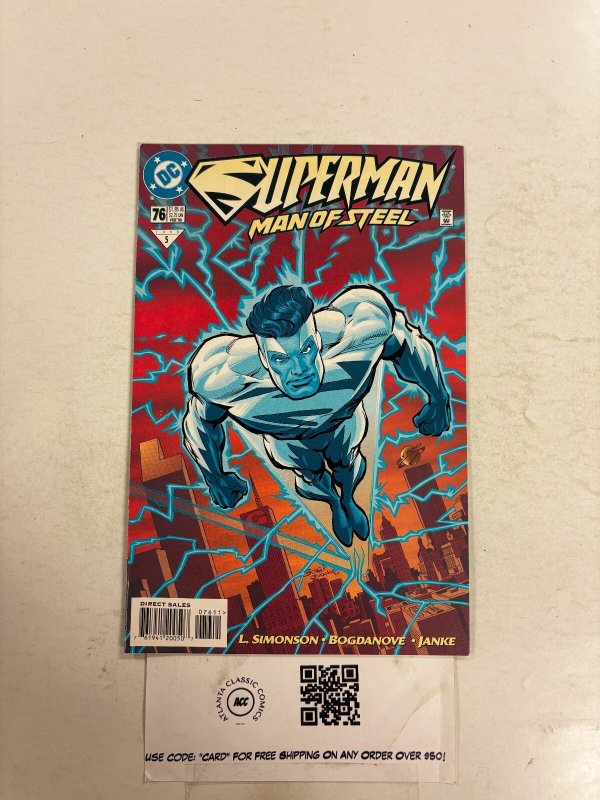 Superman the Man of Steel #76 (DC Comics), raw comic book in NM condition — front cover