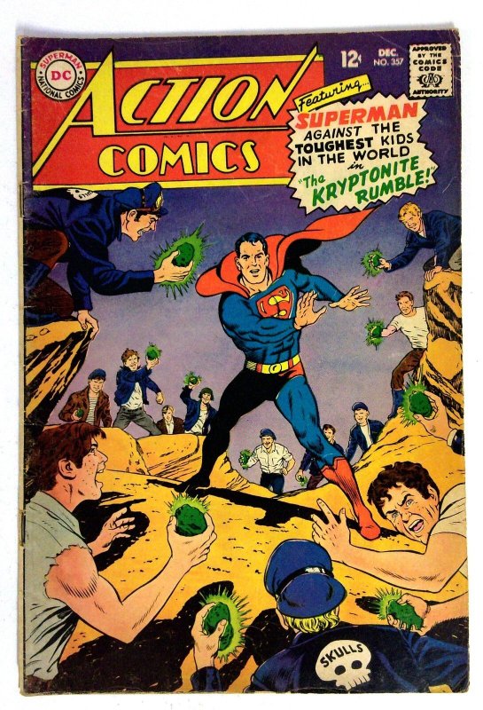 Action Comics #357 (DC Comics, 1967), raw comic book in VG condition — front cover