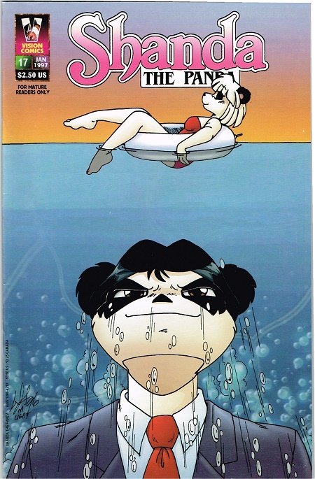 Shanda the Panda #17 (1994), raw, ungraded comic book — front cover