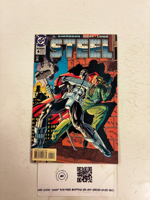 Steel #4 (DC Comics, 1994), raw comic book in NM condition — front cover