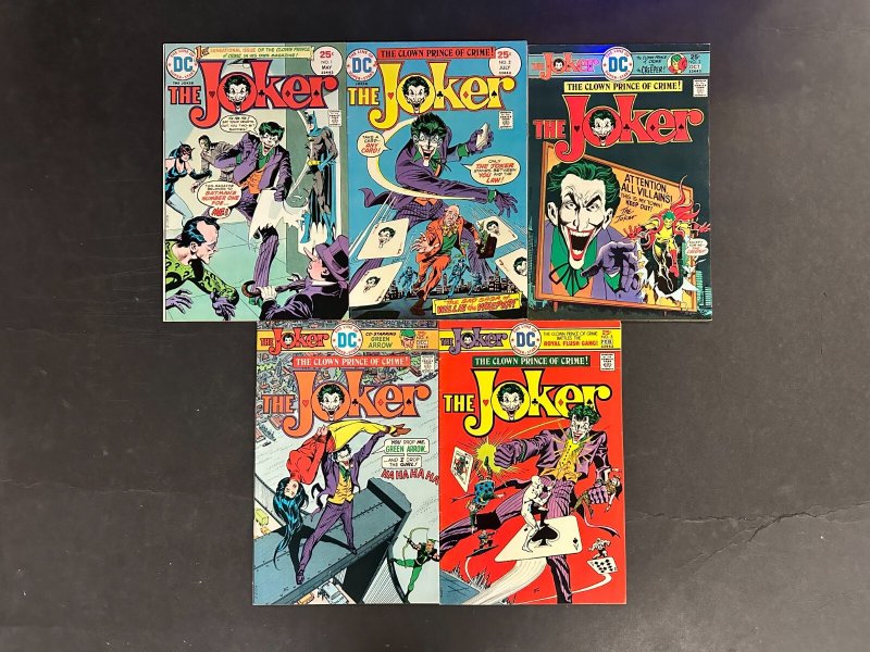 Joker (1975) #1-9 VF- (7.5) Complete Set (DC Comics, 1975), raw comic book in VF- 7.5 condition — front cover