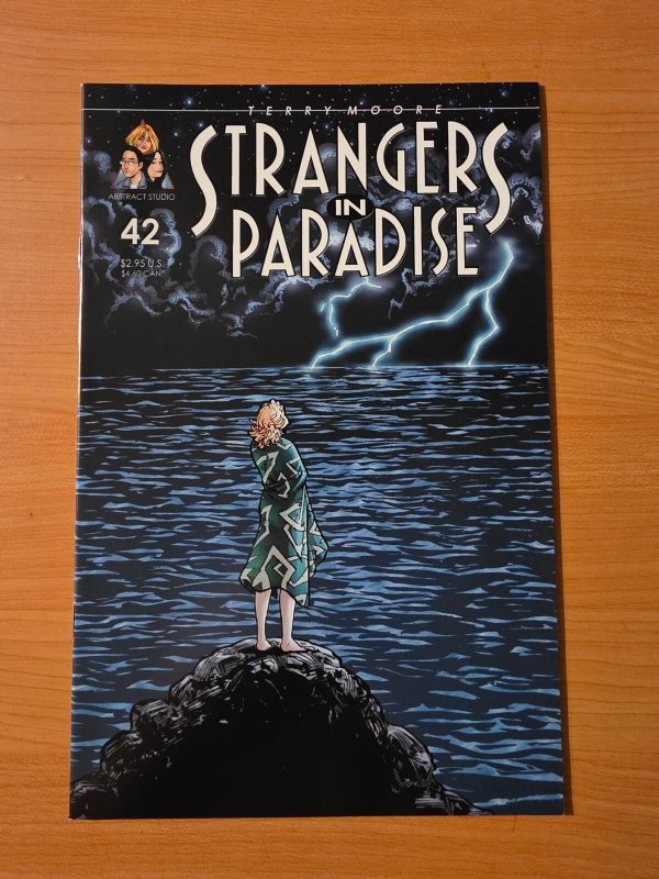 Strangers in Paradise #42 (2001), raw comic book in NM condition — front cover