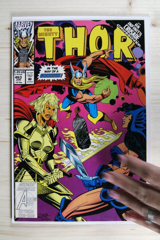 The Mighty Thor #463 (Marvel Comics, 1993), raw comic book in VF/NM 9.0 condition — front cover