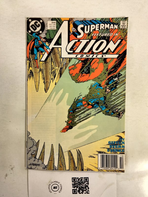 Action Comics #646 (DC Comics), raw comic book in NM condition — front cover
