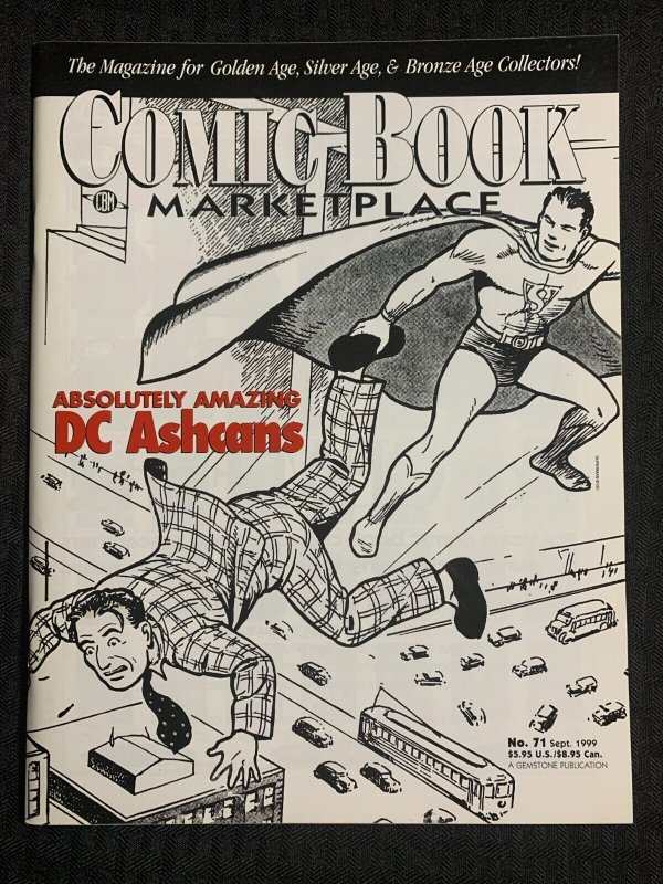 1999 Comic Book Marketplace Magazine #71 (DC Comics, 1999), raw comic book in 7.0 condition — front cover