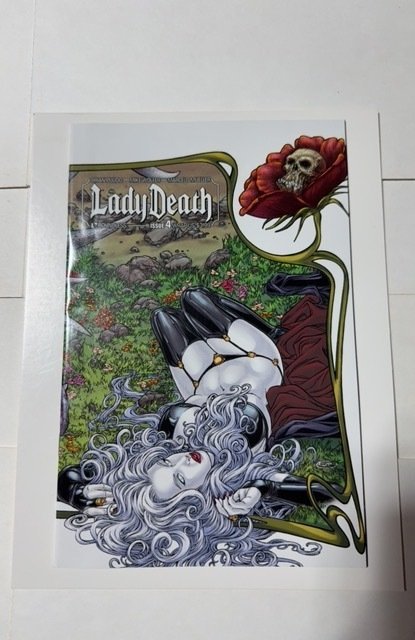 Lady Death #4 (2011), raw comic book in NM condition — front cover