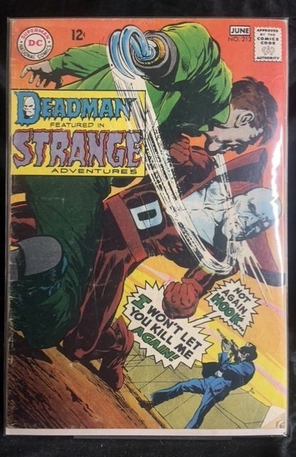 Strange Adventures #212 (DC Comics, 1968), raw, ungraded comic book — front cover