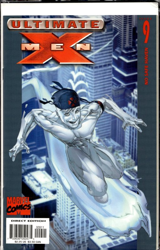Ultimate X-Men #9 (Marvel Comics, 2001), raw, ungraded comic book — front cover