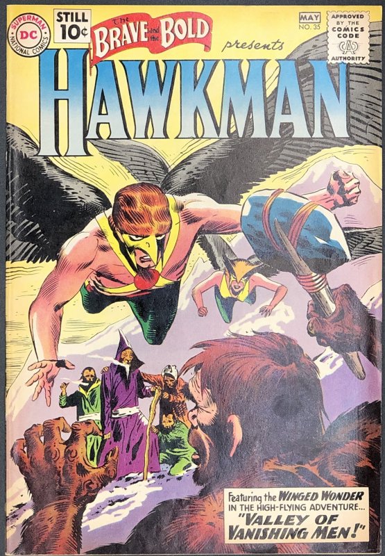 The Brave and the Bold #35 (DC Comics, 1961), raw comic book in VF+ condition — front cover