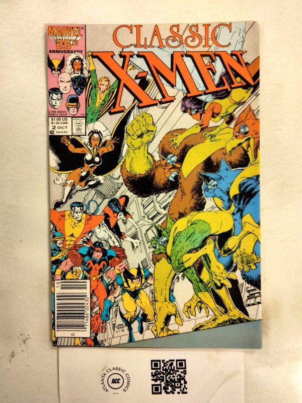 Classic X-Men #2 (Marvel Comics), raw comic book in NM condition — front cover