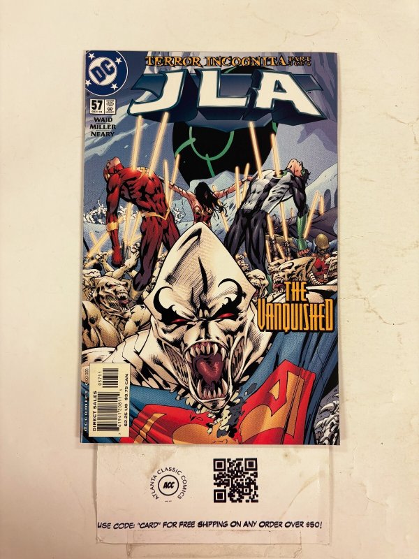 JLA #57 (DC Comics), raw comic book in NM condition — front cover