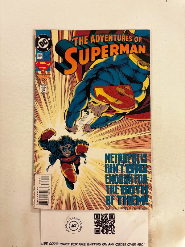 The Adventures of Superman #506 (DC Comics, 1993), raw comic book in NM condition — front cover