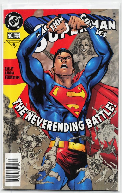 Action Comics #760 (DC Comics, 1999), raw, ungraded comic book — front cover