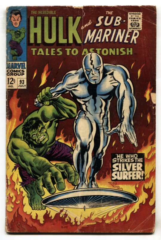 Tales to Astonish #93 (Marvel Comics, 1967), raw, ungraded comic book — front cover