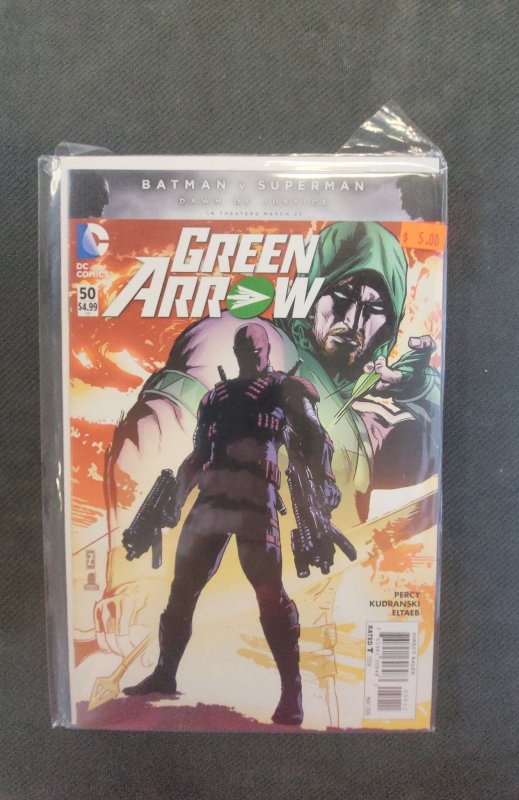 Green Arrow #50 (DC Comics, 2016), raw, ungraded comic book — front cover