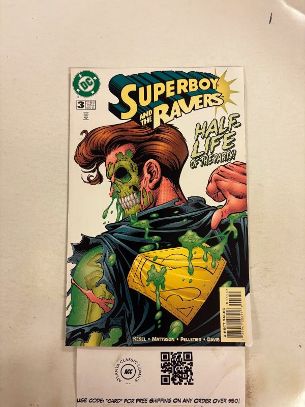 Superboy and the Ravers #3 (DC Comics), raw comic book in NM condition — front cover