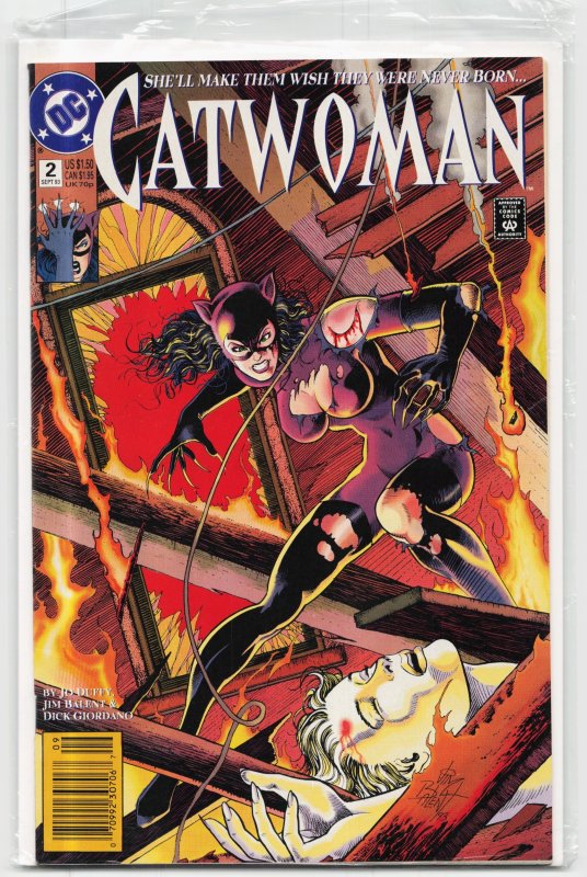 Catwoman #2 (DC Comics, 1993), raw, ungraded comic book — front cover