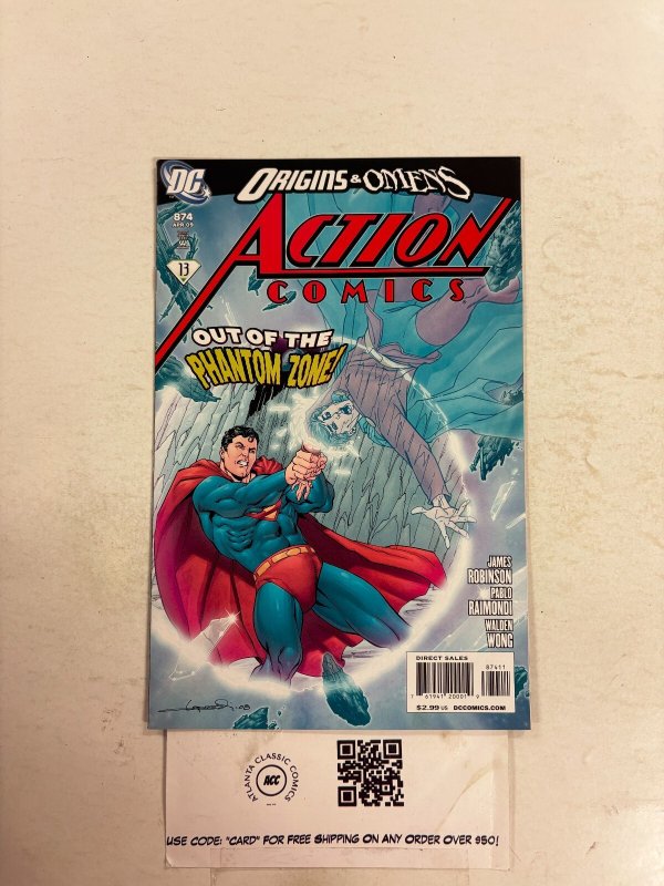 Action Comics #874 (DC Comics), raw comic book in NM condition — front cover