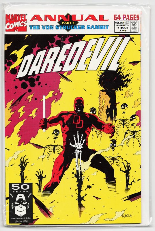 Daredevil Annual #7 (Marvel Comics, 1991), raw, ungraded comic book — front cover