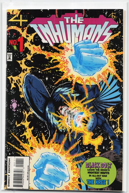 Inhumans: The Great Refuge (1995) Inhumans [Key Issue] (Marvel Comics, 1995), raw, ungraded comic book — front cover