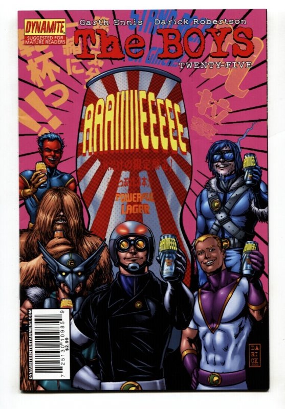 Boys #25 (Dynamite Entertainment, 2008), raw comic book in NM- condition — front cover
