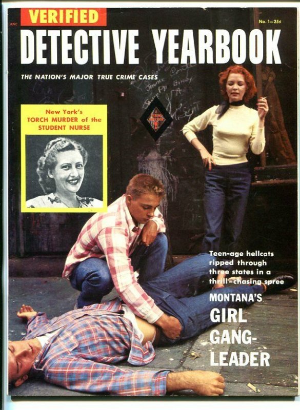 Verified Detective Yearbook #1 (1955), raw, ungraded comic book — front cover