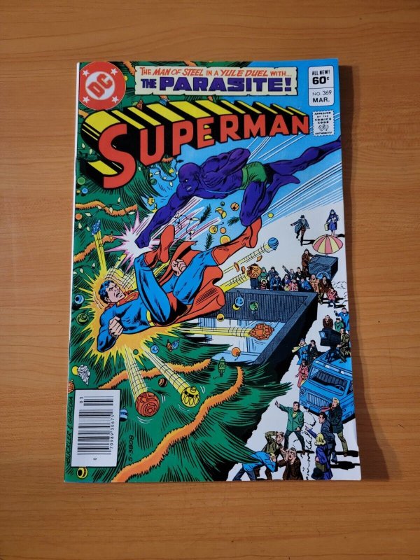 Superman #369 (DC Comics, 1982), raw comic book in NM condition — front cover