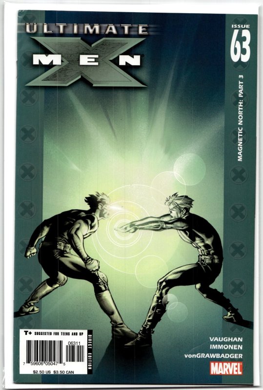Ultimate X-Men #63 (Marvel Comics, 2005), raw, ungraded comic book — front cover