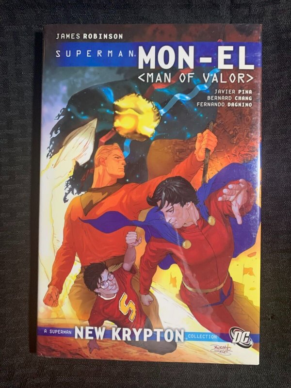 2010 Superman Mon-El Man of Valor Hc/dj Vf+/vf 1st DC Comics (DC Comics, 2010), raw comic book in VF+ condition — front cover