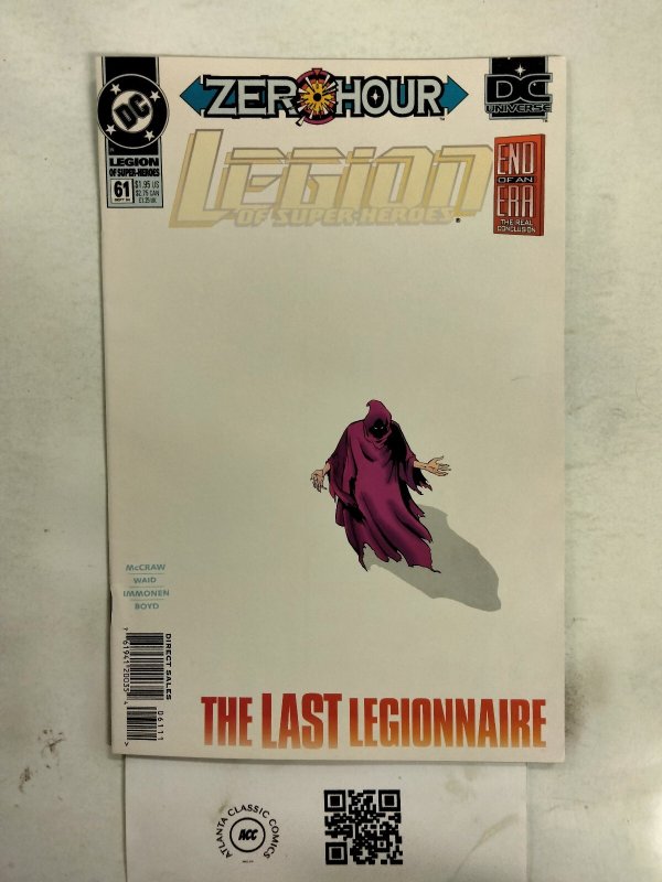 Legion of Super-Heroes #61 (DC Comics), raw comic book in NM condition — front cover