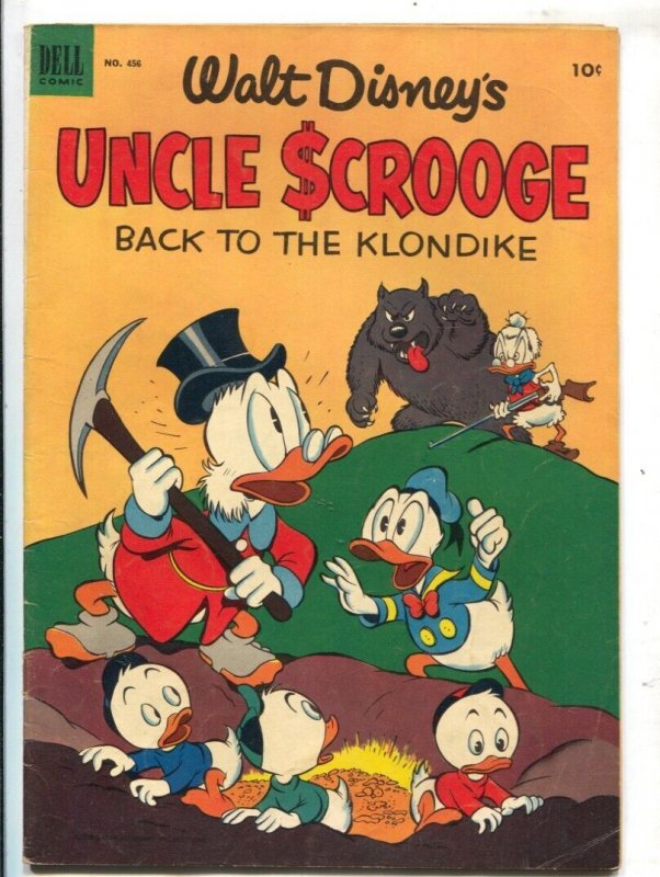 Uncle Scrooge-Four Color Comics #456 (1953), raw, ungraded comic book — front cover