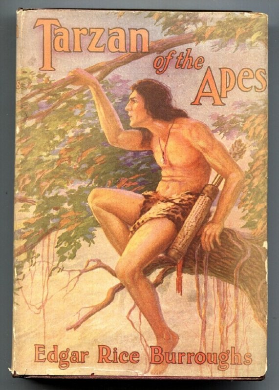 Mag: Tarzan of the Apes-Edgar Rice Burroughs-1943 Hard Back, raw, ungraded comic book — front cover