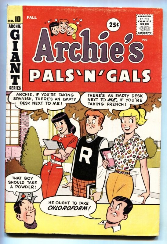 Archie's Pals 'n' Gals #10 - 1959 - Archie - Vg/fn - Comic Book (Archie Comics, 1959), raw comic book in VG/FN condition — front cover