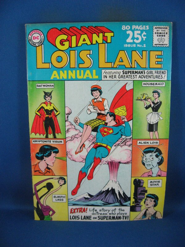 Superman Girlfriend Lois Lane Annual #2 (DC Comics, 1963), raw comic book in VF+ condition — front cover