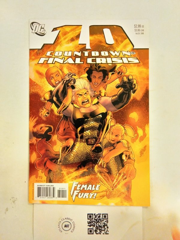 Countdown to Final Crisis #10 (DC Comics), raw comic book in NM condition — front cover
