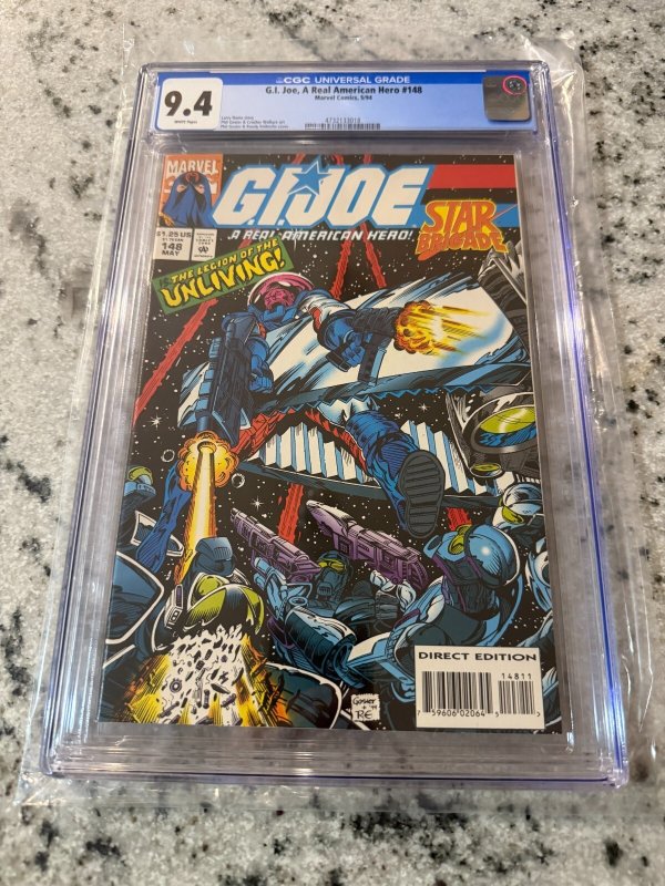 G.I. Joe #148 (Marvel Comics, 1994), CGC 9.4 graded comic book, Universal Blue label — front cover in its holder