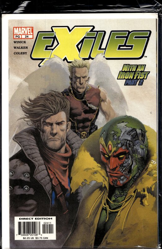 Exiles #24 (2003), raw, ungraded comic book — front cover
