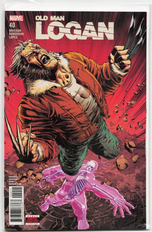 Old Man Logan #40 (Marvel Comics, 2018), raw, ungraded comic book — front cover